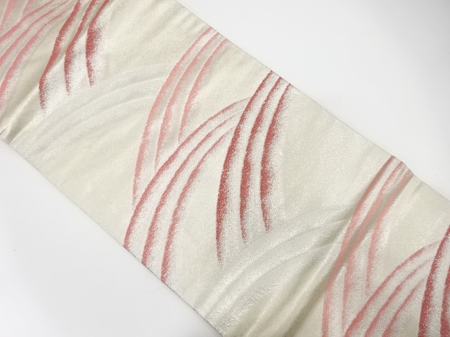 波模様織り出し　名古屋帯